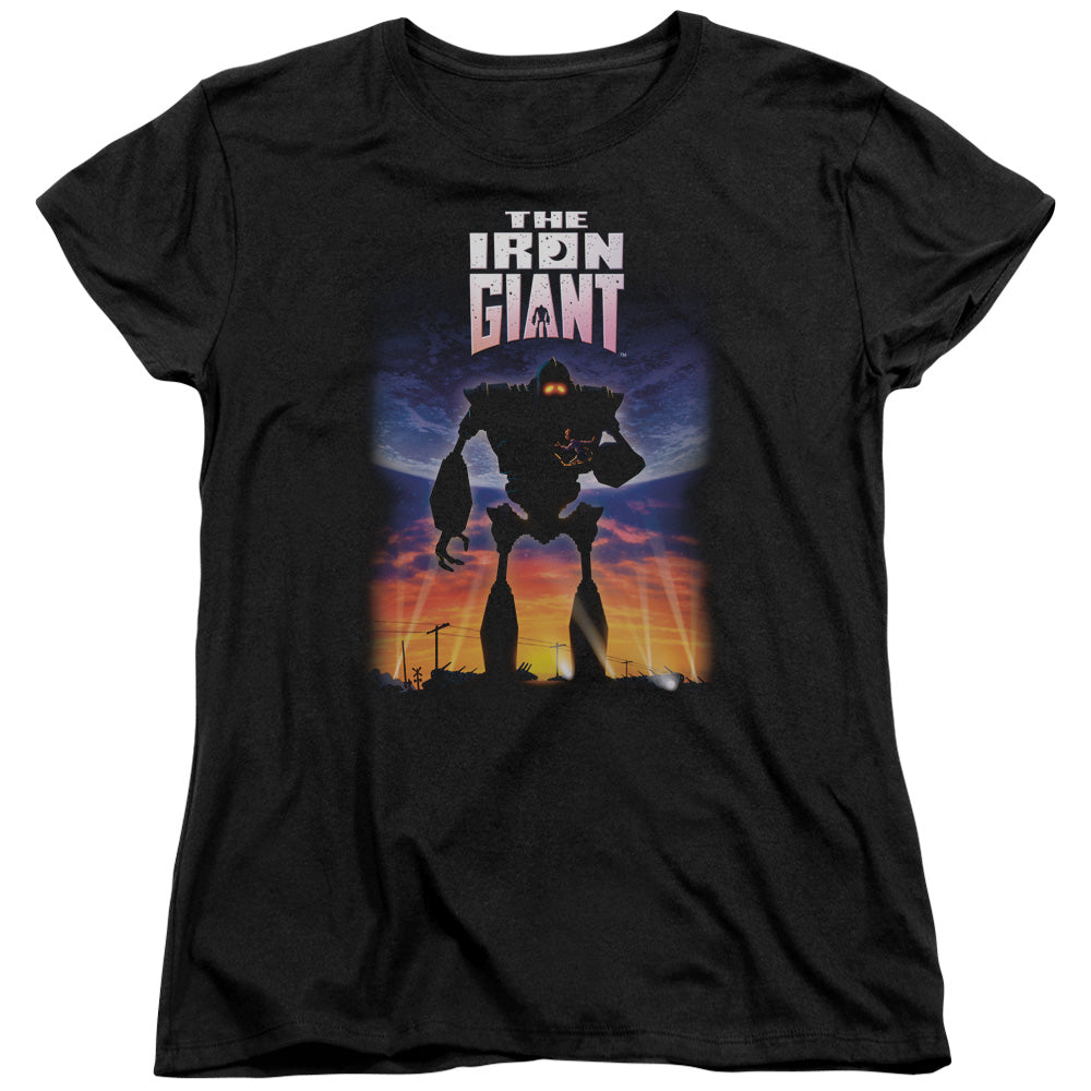 IRON GIANT : POSTER S\S WOMENS TEE BLACK MD