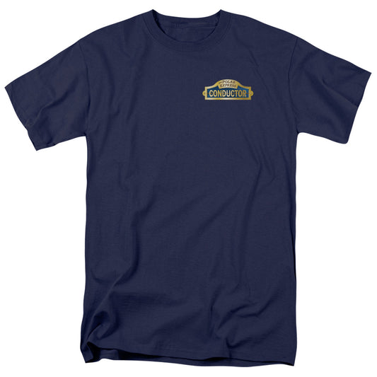 POLAR EXPRESS : CONDUCTOR S\S ADULT 18\1 NAVY 5X