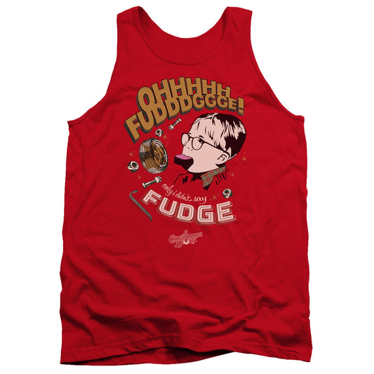 A CHRISTMAS STORY : FUDGE ADULT TANK Red SM
