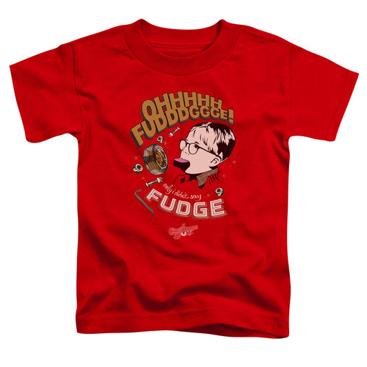 A CHRISTMAS STORY : FUDGE S\S TODDLER TEE Red LG (4T)