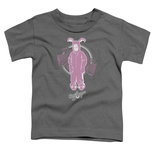 A CHRISTMAS STORY : PINK NIGHTMARE S\S TODDLER TEE Charcoal LG (4T)