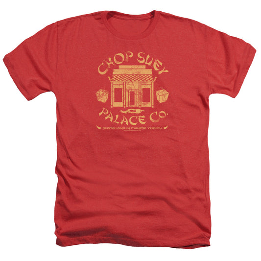A CHRISTMAS STORY : CHOP SUEY PALACE CO ADULT REGULAR FIT HEATHER SHORT SLEEVE Red 3X