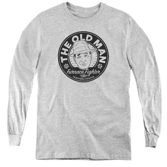A CHRISTMAS STORY : THE OLD MAN L\S YOUTH ATHLETIC HEATHER XL
