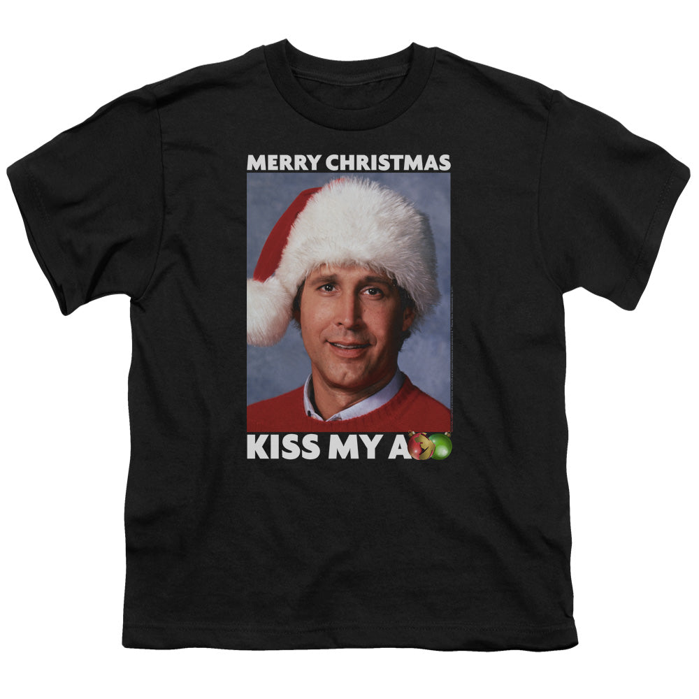 CHRISTMAS VACATION : MERRY KISS S\S YOUTH 18\1 Black LG