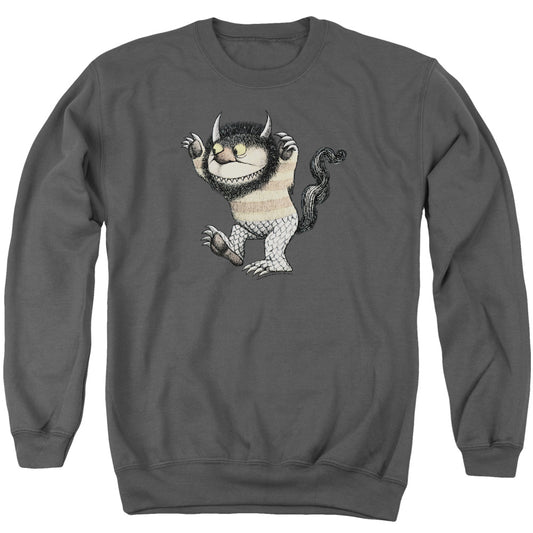 WHERE THE WILD THINGS ARE : CAROL ADULT CREW SWEAT Charcoal 2X