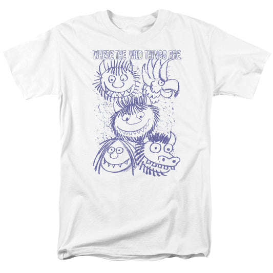 WHERE THE WILD THINGS ARE : WILD SKETCH S\S ADULT 18\1 White 2X