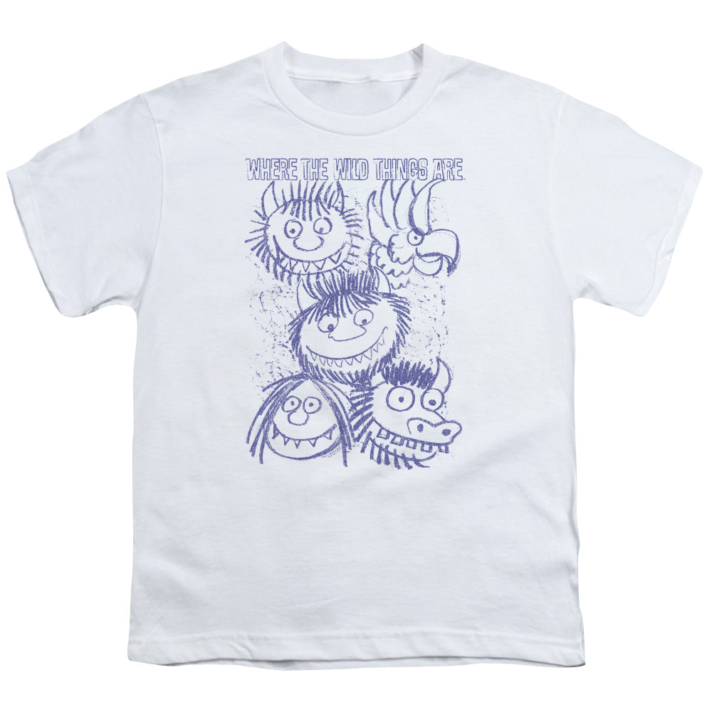 WHERE THE WILD THINGS ARE : WILD SKETCH S\S YOUTH 18\1 White LG