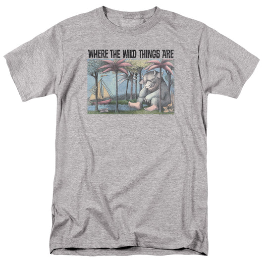 WHERE THE WILD THINGS ARE : COVER ART S\S ADULT 18\1 Athletic Heather 2X