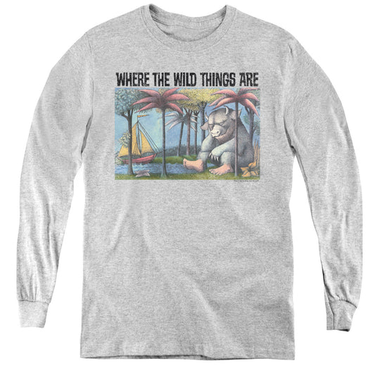 WHERE THE WILD THINGS ARE : COVER ART L\S YOUTH ATHLETIC HEATHER LG