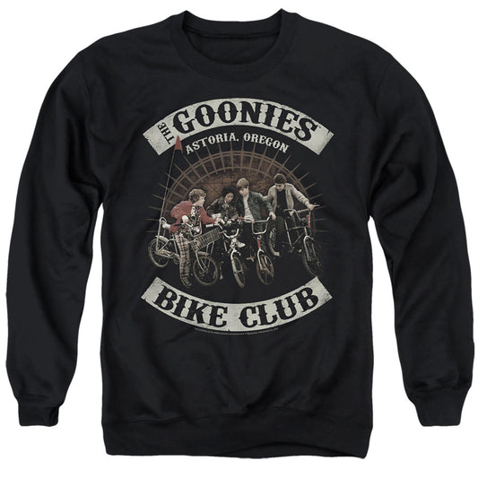 THE GOONIES : BIKE CLUB ADULT CREW SWEAT Black 2X