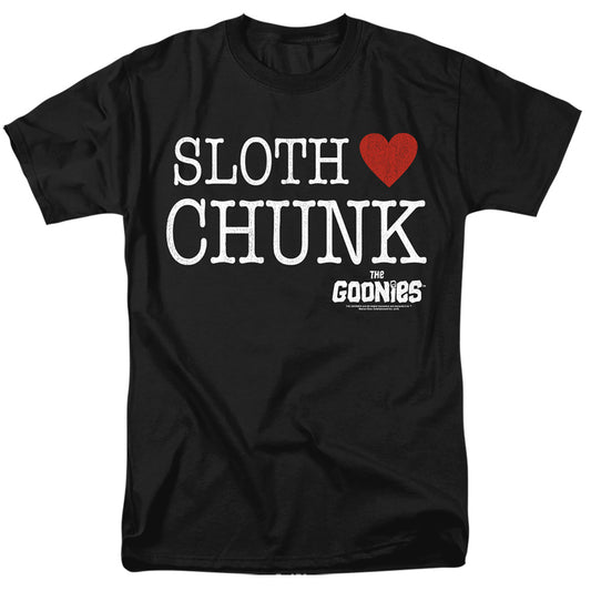 THE GOONIES : SLOTH HEART CHUNK S\S ADULT 18\1 Black MD