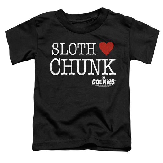 THE GOONIES : SLOTH HEART CHUNK S\S TODDLER TEE Black SM (2T)