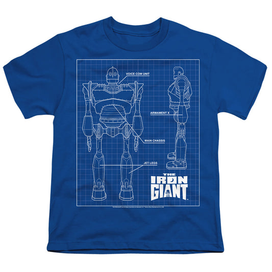 IRON GIANT : SCHEMATIC S\S YOUTH 18\1 Royal Blue MD