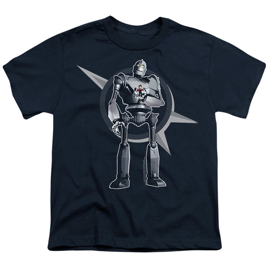 IRON GIANT : A BOY AND HIS ROBOT S\S YOUTH 18\1 Navy SM