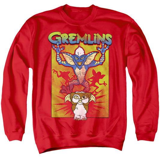 GREMLINS : BE AFRAID ADULT CREW SWEAT Red MD