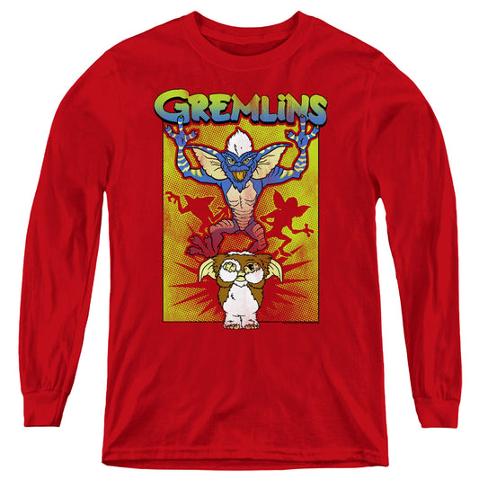 GREMLINS : BE AFRAID L\S YOUTH Red XL