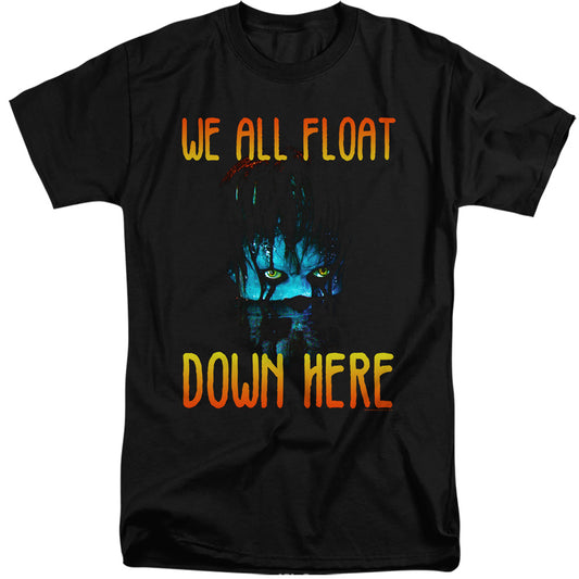 IT 2017 : WE ALL FLOAT DOWN HERE ADULT TALL FIT SHORT SLEEVE Black 2X