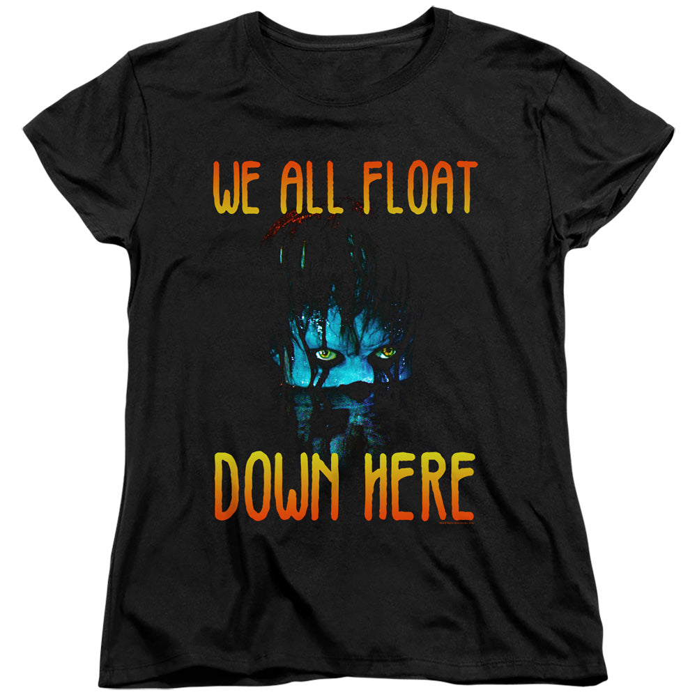 IT 2017 : WE ALL FLOAT DOWN HERE WOMENS SHORT SLEEVE Black 2X