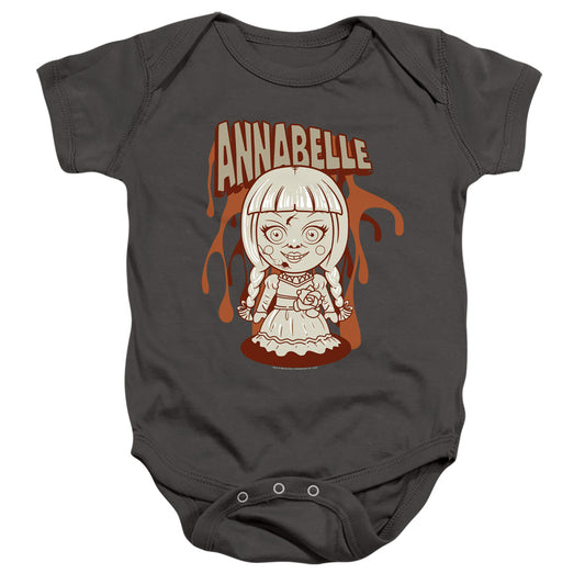 ANNABELLE : ANNABELLE ILLUSTRATION INFANT SNAPSUIT Charcoal LG (18 Mo)