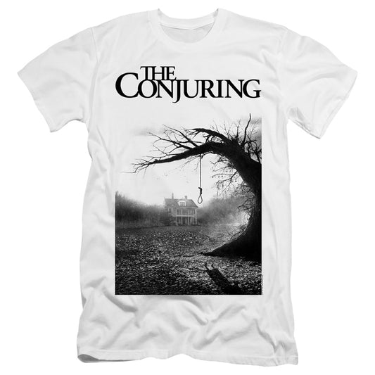 THE CONJURING : POSTER  PREMIUM CANVAS ADULT SLIM FIT 30\1 White 2X