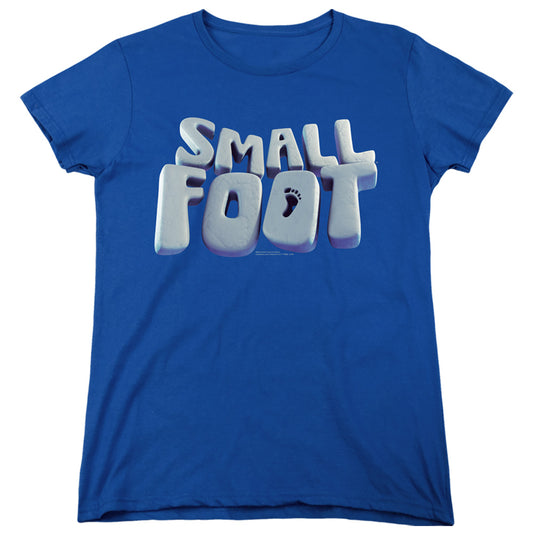 SMALLFOOT : SMALLFOOT LOGO WOMENS SHORT SLEEVE Royal Blue 2X