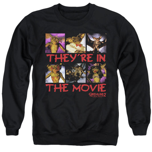GREMLINS 2 : IN THE MOVIE ADULT CREW SWEAT Black MD