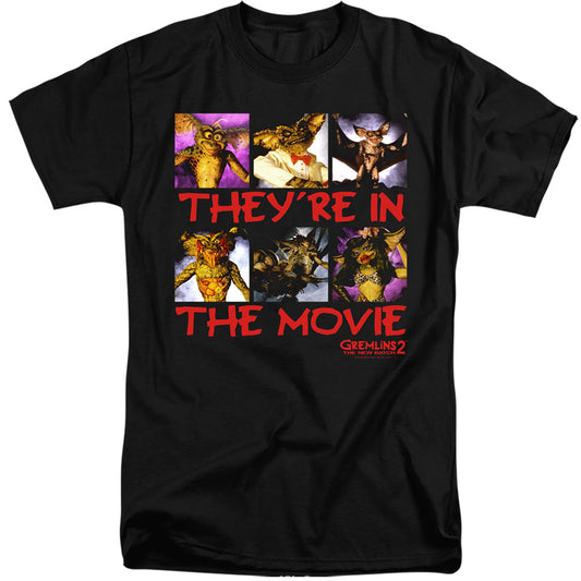 GREMLINS 2 : IN THE MOVIE ADULT TALL FIT SHORT SLEEVE Black 2X
