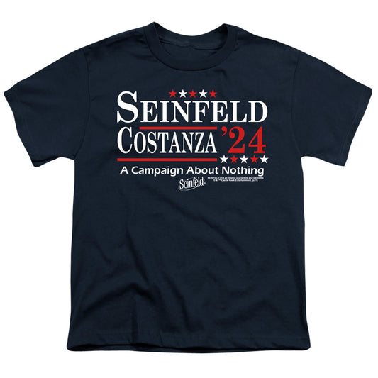 SEINFELD : ELECTION TEE S\S YOUTH 18\1 Navy LG