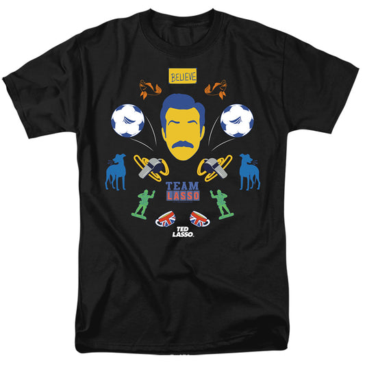 TED LASSO : TED LASSO ICON COLLAGE S\S ADULT 18\1 Black XL
