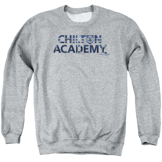 GILMORE GIRLS : CHILTON ACADEMY ADULT CREW SWEAT Athletic Heather MD