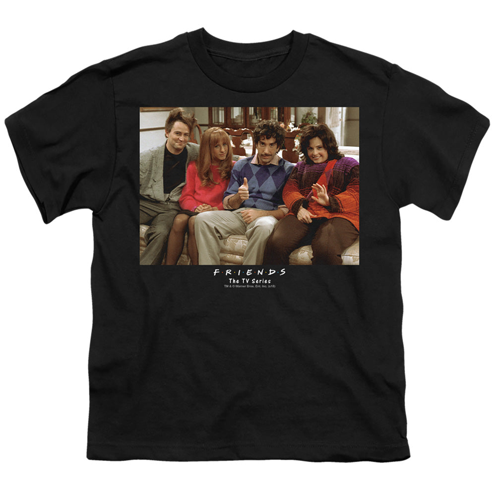 FRIENDS : THROWBACK S\S YOUTH 18\1 Black XL