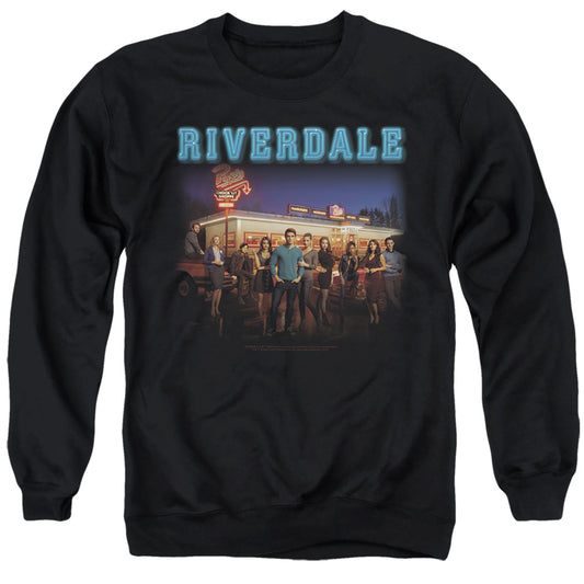 RIVERDALE : UP AT POP'S ADULT CREW SWEAT Black MD