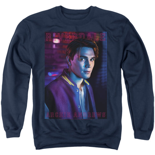 RIVERDALE : ARCHIE ANDREWS ADULT CREW SWEAT Navy SM