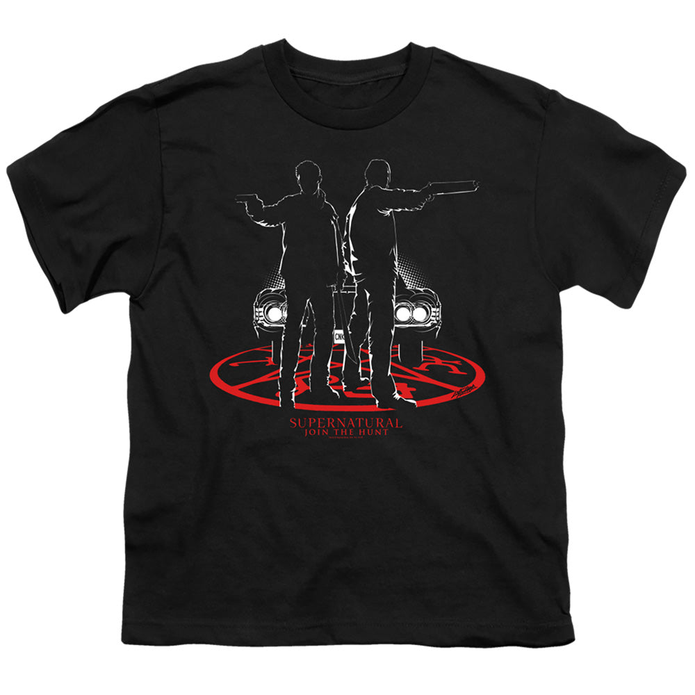 SUPERNATURAL : SILHOUETTES S\S YOUTH 18\1 Black LG