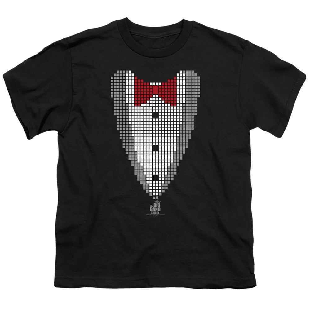 BIG BANG THEORY : PIXELATED TUX S\S YOUTH 18\1 Black MD