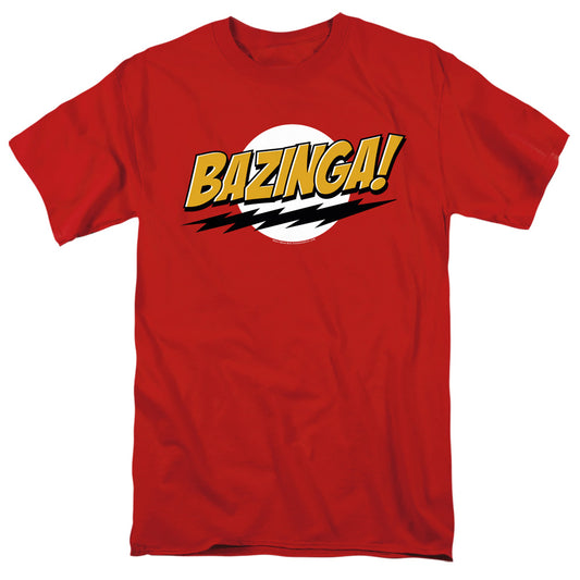 BIG BANG THEORY : BAZINGA S\S ADULT 18\1 Red XL