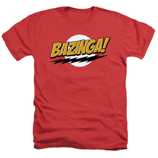 BIG BANG THEORY : BAZINGA ADULT HEATHER Red XL