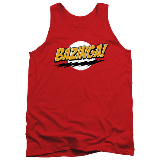 BIG BANG THEORY : BAZINGA ADULT TANK Red XL
