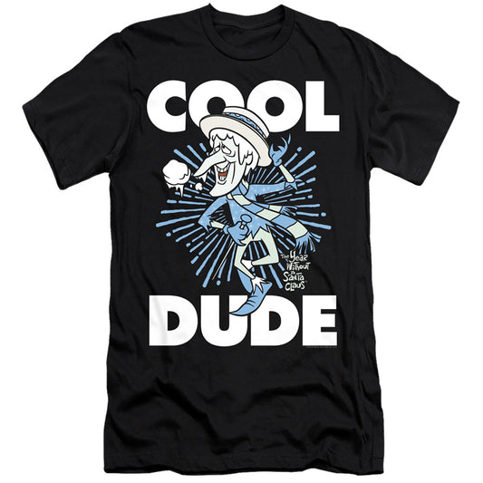 THE YEAR WITHOUT A SANTA CLAUS : COOL DUDE  PREMIUM CANVAS ADULT SLIM FIT 30\1 Black LG