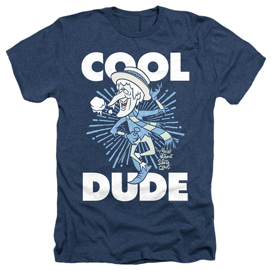 THE YEAR WITHOUT A SANTA CLAUS : COOL DUDE ADULT HEATHER Navy LG