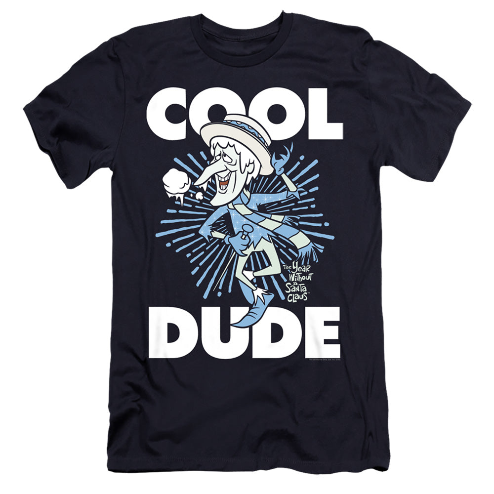THE YEAR WITHOUT A SANTA CLAUS : COOL DUDE  PREMIUM CANVAS ADULT SLIM FIT 30\1 Navy 2X