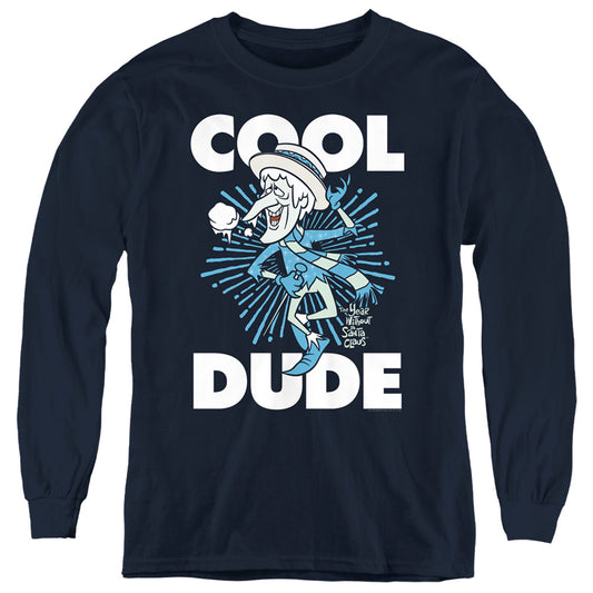 THE YEAR WITHOUT A SANTA CLAUS : COOL DUDE L\S YOUTH Navy XL