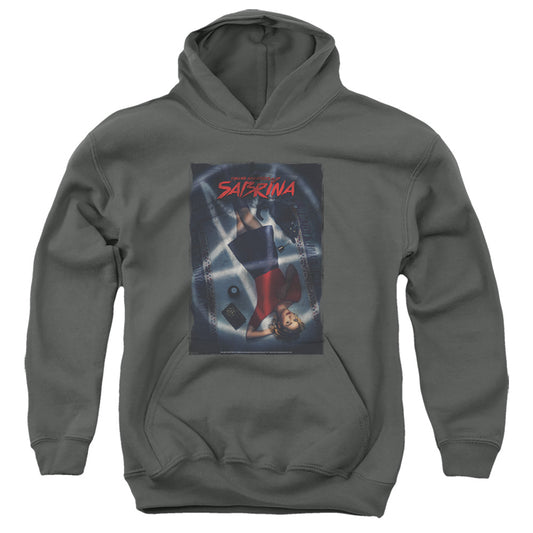 CHILLING ADVENTURES OF SABRINA : SABRINA KEY ART YOUTH PULL OVER HOODIE Charcoal LG