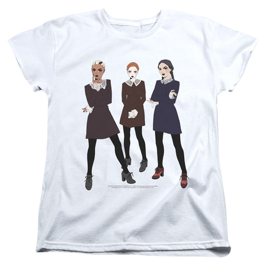 CHILLING ADVENTURES OF SABRINA : WEIRD WOMENS SHORT SLEEVE White MD