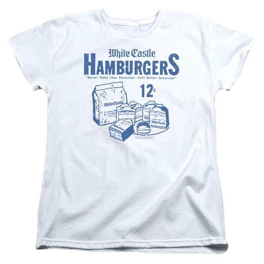 WHITE CASTLE : 12 CENTS S\S WOMENS TEE White LG