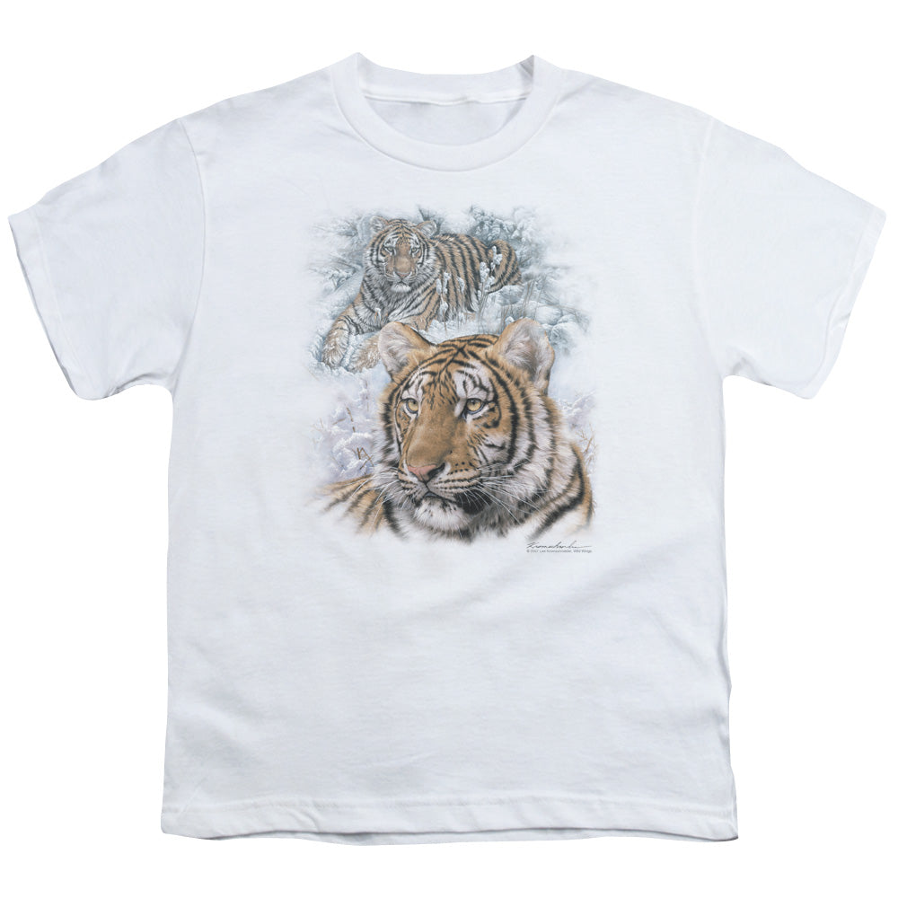 WILDLIFE : TIGERS S\S YOUTH 18\1 White XL