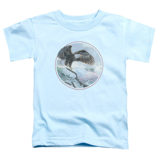 WILD WINGS : WILD GLORY S\S TODDLER TEE Light Blue MD (3T)