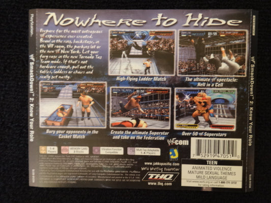 WWF Smackdown 2 Know Your Roll Back Art Only