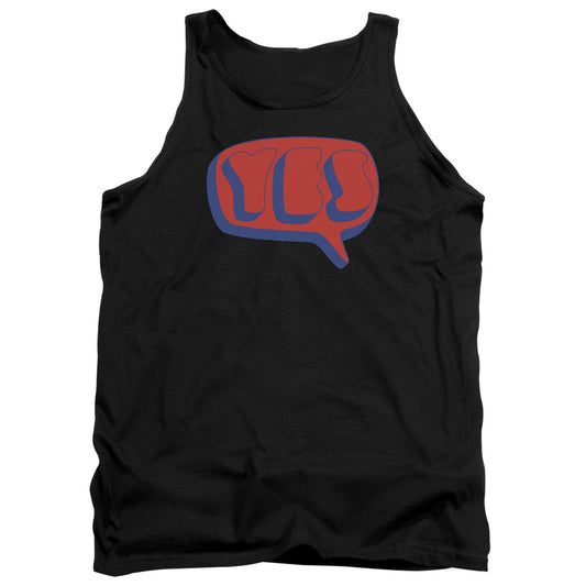 YES : WORD BUBBLE ADULT TANK Black LG