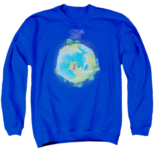 YES : FRAGILE COVER ADULT CREW SWEAT ROYAL BLUE 2X